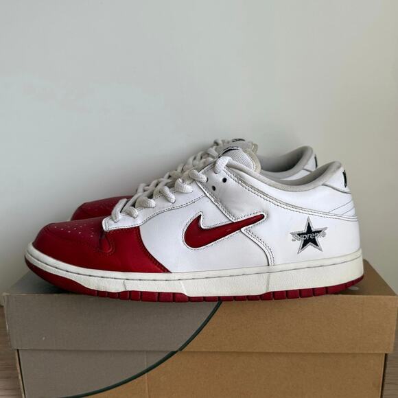 Nike SB Dunk Low x Supreme Varsity Red Men Sneakers - SZ 10 main image 9